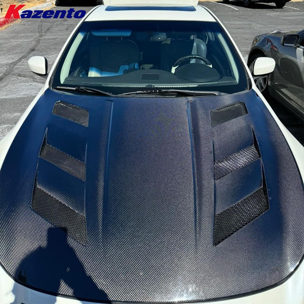 Kazento For Infiniti G37 4 Door (Sedan Only) KZ Style Carbon Fiber Front Hood Bonnet - Kazento Carbon Parts