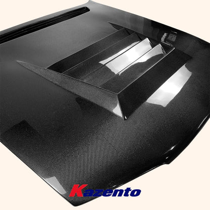 Kazento For Nissan Skyline R32 GTR DM Style Carbon Fiber Front Bumper Hood Bonnet - Kazento Carbon Parts