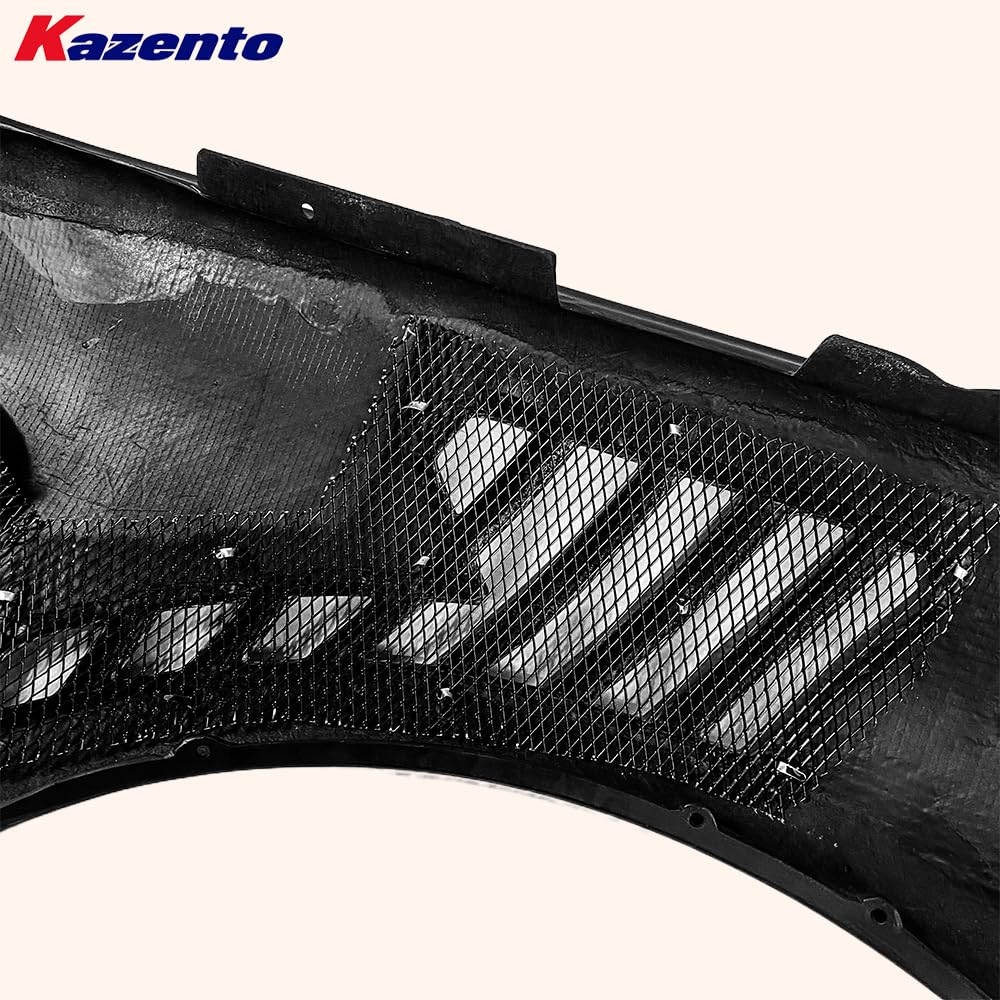 Kazento For Infiniti G37 2 Door Coupe 2008-13 Carbon V3 Style Front Bumper Vent Fender - Kazento Carbon Parts