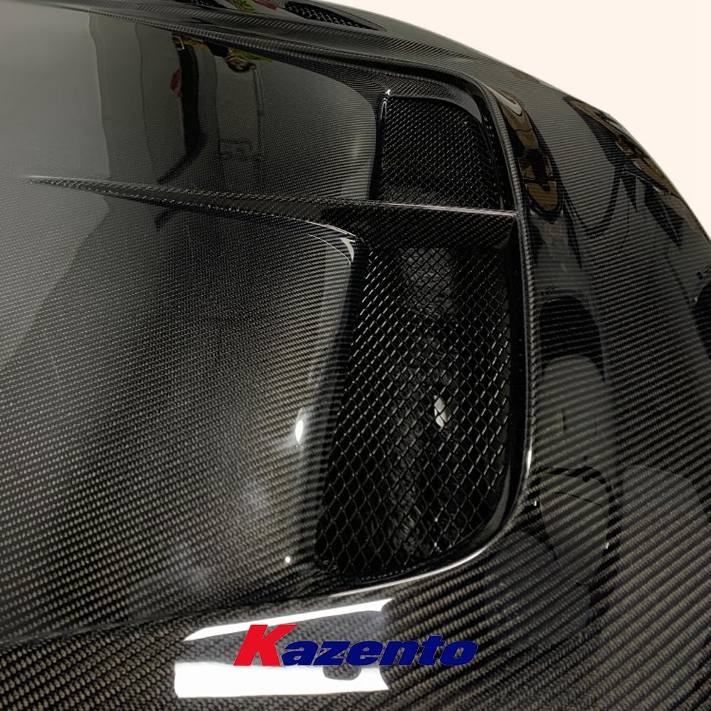 Kazento USA Shipping For Honda Civic FL5 Type R Carbon Fiber Vented Cooling Front Bumper Hood Bonnet - Kazento Carbon Parts