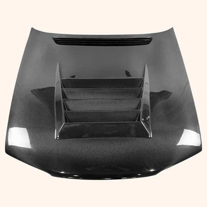 Kazento For Nissan Skyline R32 GTR DM Style Carbon Fiber Front Bumper Hood Bonnet - Kazento Carbon Parts