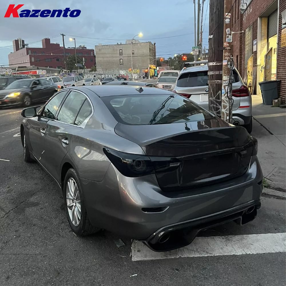 Kazento For Infiniti V37 Q50 2013-2017 Fiberglass Ducktail Style Rear Trunk Boot Lid - Kazento Carbon Parts
