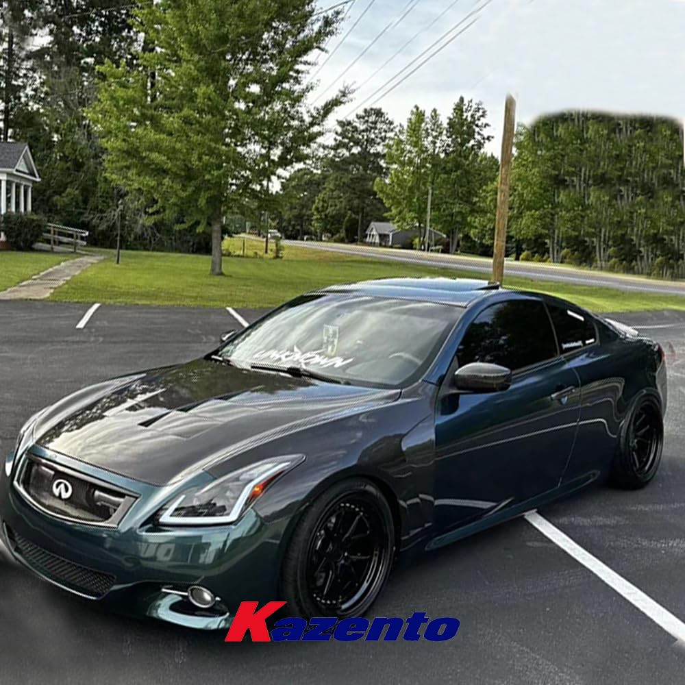 Kazento USA Shipping For Infiniti G37 2008-2013 Couple (2 Door Only) Forged Carbon Fiber Vented Front Fender - Kazento Carbon Parts