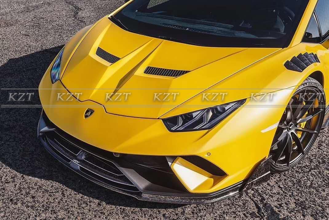 For Lamborghini Huracan LP610 V Style Double Side Carbon Fiber Hood Bonnet - Kazento Carbon Parts