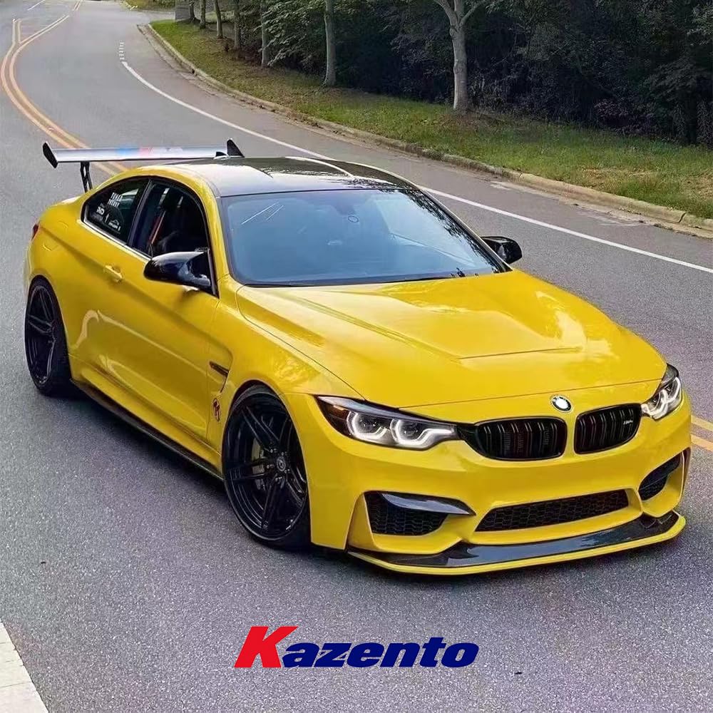 Kazento For BMW 2015-2020 Real F82 M4 Carbon Fiber Front Bumper Lip Splitters 2pcs - Kazento Carbon Parts