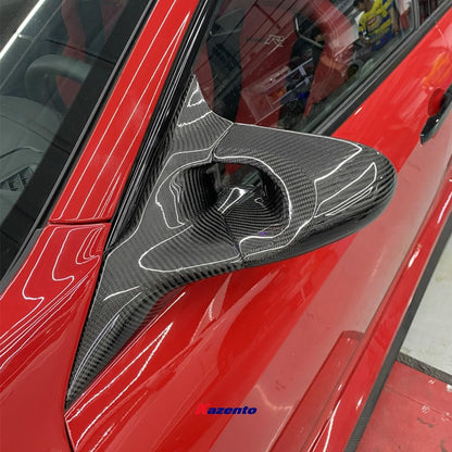 Kazento For Civic Fk7 Fk8 Type R For Honda Aero Mirror (Left Hand Drive Vehicle) Rearview Mirror Guard Covers Carbon Fiber Forged Looks - Kazento Carbon Parts