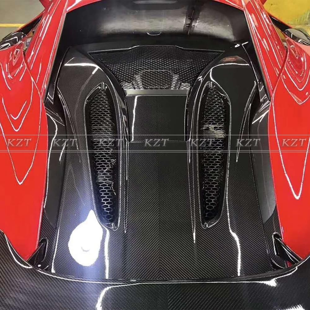 For Mclaren 570S 540C 570GT Carbon Fiber Rear Engine Cover Scoop Vents - Kazento Carbon Parts