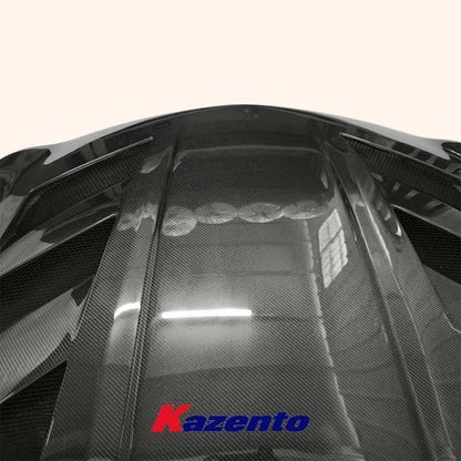 Kazento For Infiniti G37 4 Door (Sedan Only) KZ Style Carbon Fiber Front Hood Bonnet - Kazento Carbon Parts