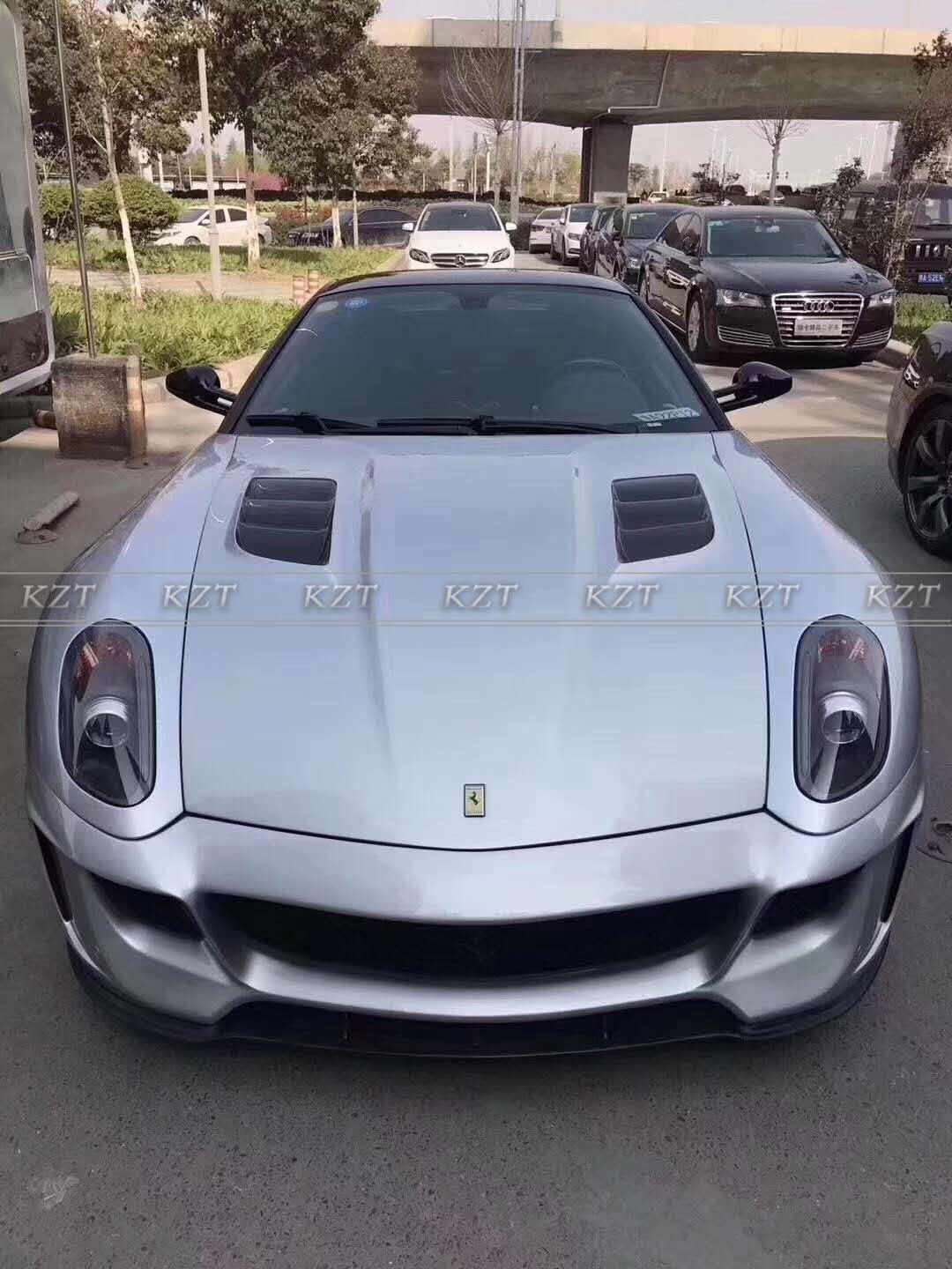 For Ferrari 599 VST Style Kits Carbon FRP Front/Rear Bumper Side Skirts 12PCS - Kazento Carbon Parts