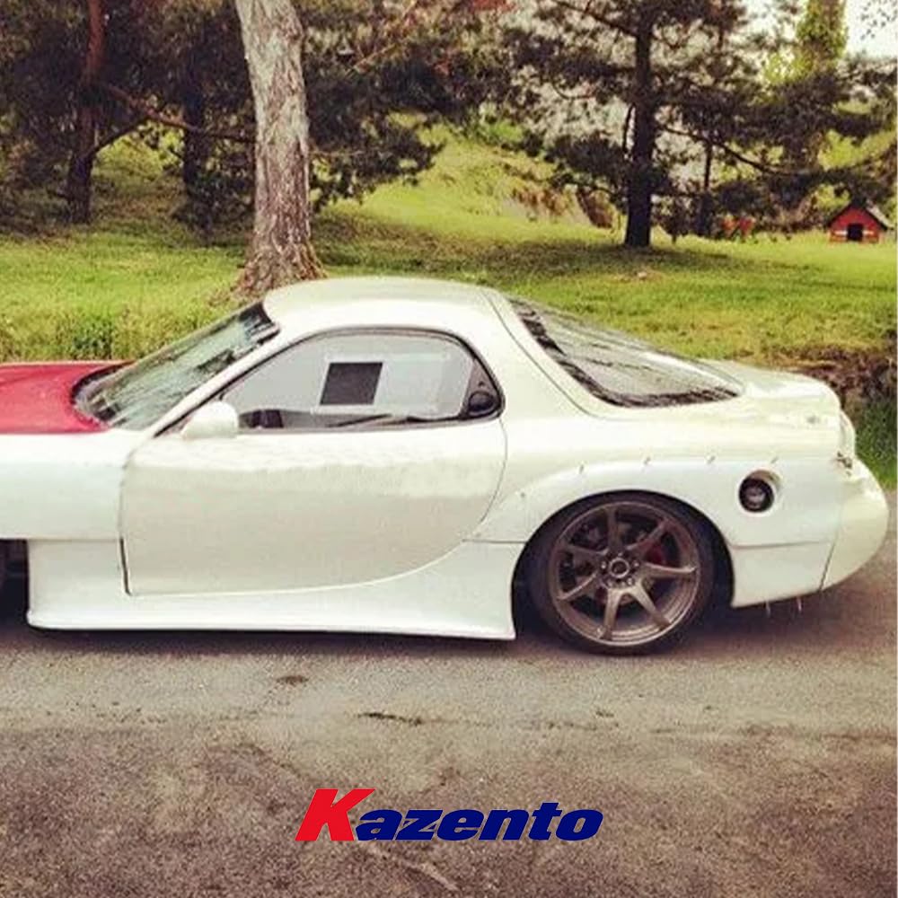 Kazento For Mazda RX7 FD3S RE-GT Kit Fiberglass FRP Unpaint Rear Panel Fender Flares - Kazento Carbon Parts