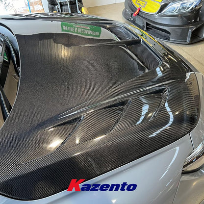 Kazento USA Shipping For Honda Civic FL5 Type R Carbon Fiber Vented Cooling Front Bumper Hood Bonnet - Kazento Carbon Parts