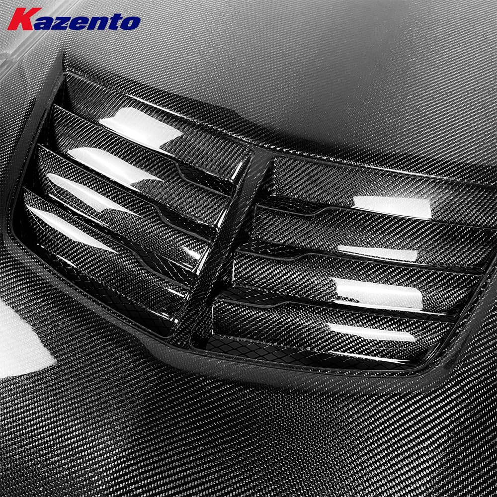 Kazento For Chevrolet Camaro 2016-22 KZ Style Vented Carbon Fiber Front Hood Bonnet - Kazento Carbon Parts