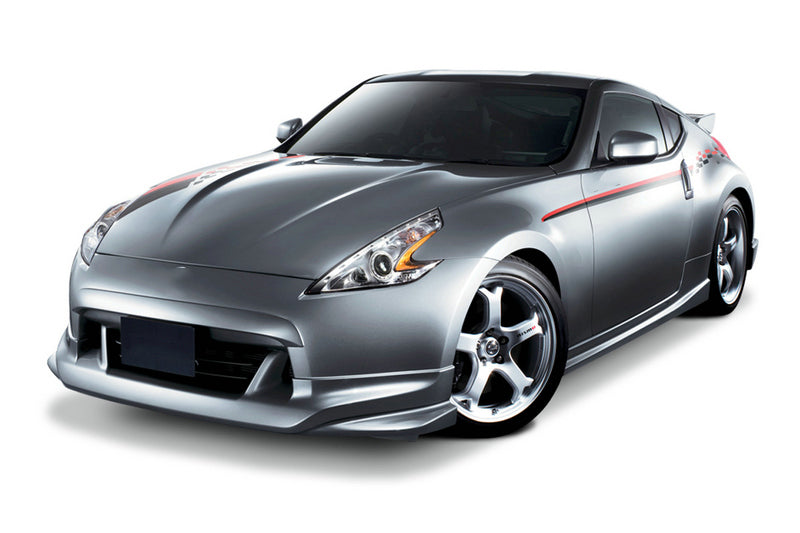 09 onwards Z34 NIS Style Front Bumper Nose Chin Spoiler Carbon Fiber - Kazento Carbon Parts