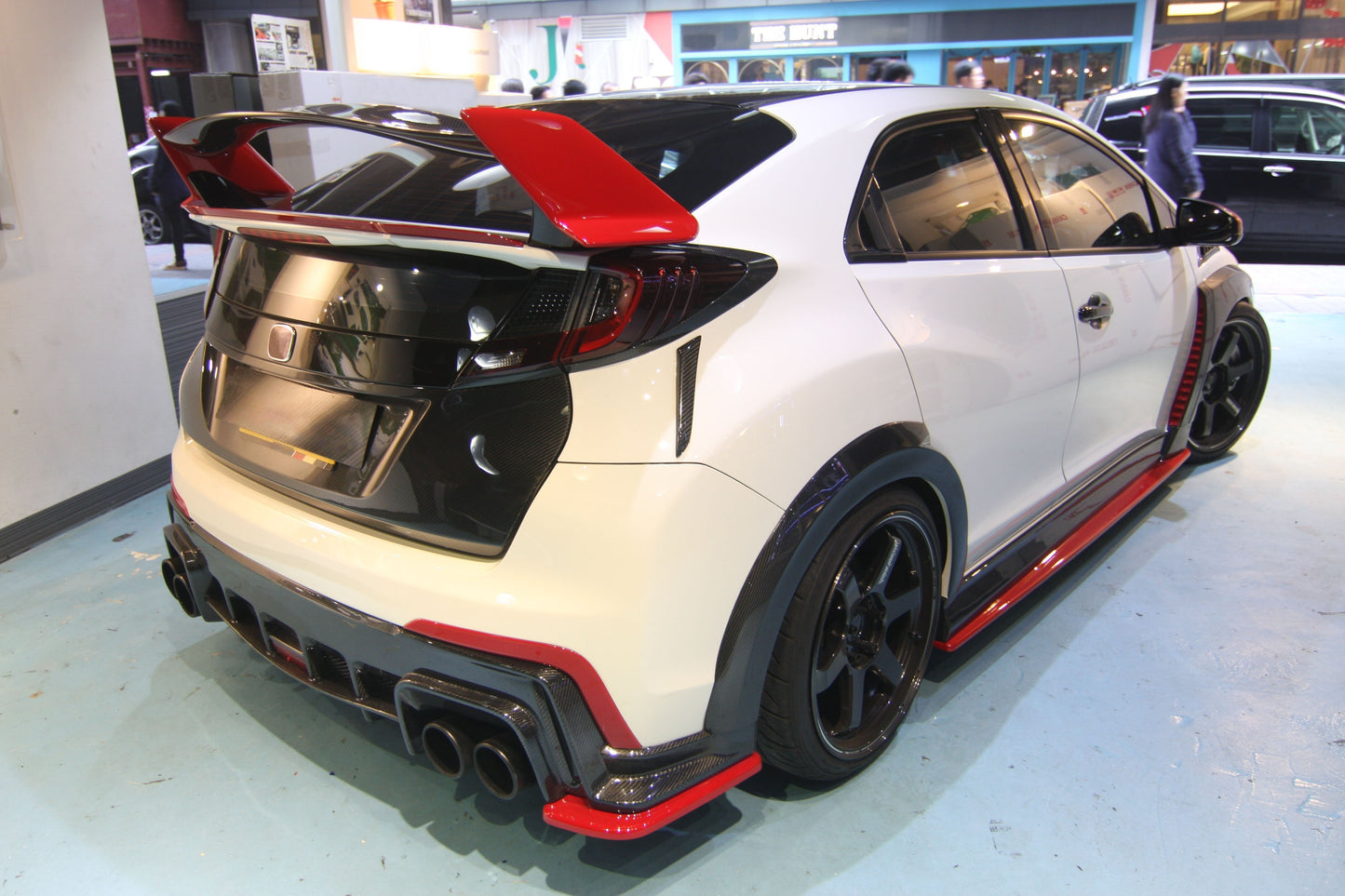 Honda Civic Type R FK2 15-17 KZ Style Carbon Fiber Rear Spoiler Wing