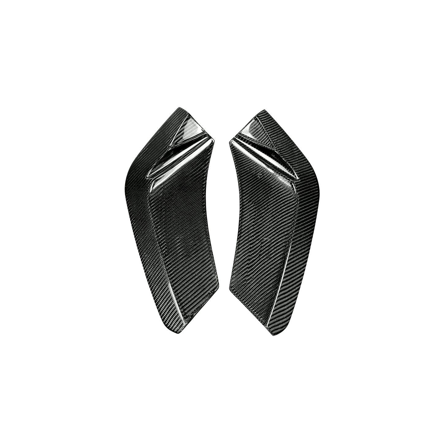 Chevrolet Corvette C8 20-24 Carbon Rear Bumper Diffuser Lip 3pcs