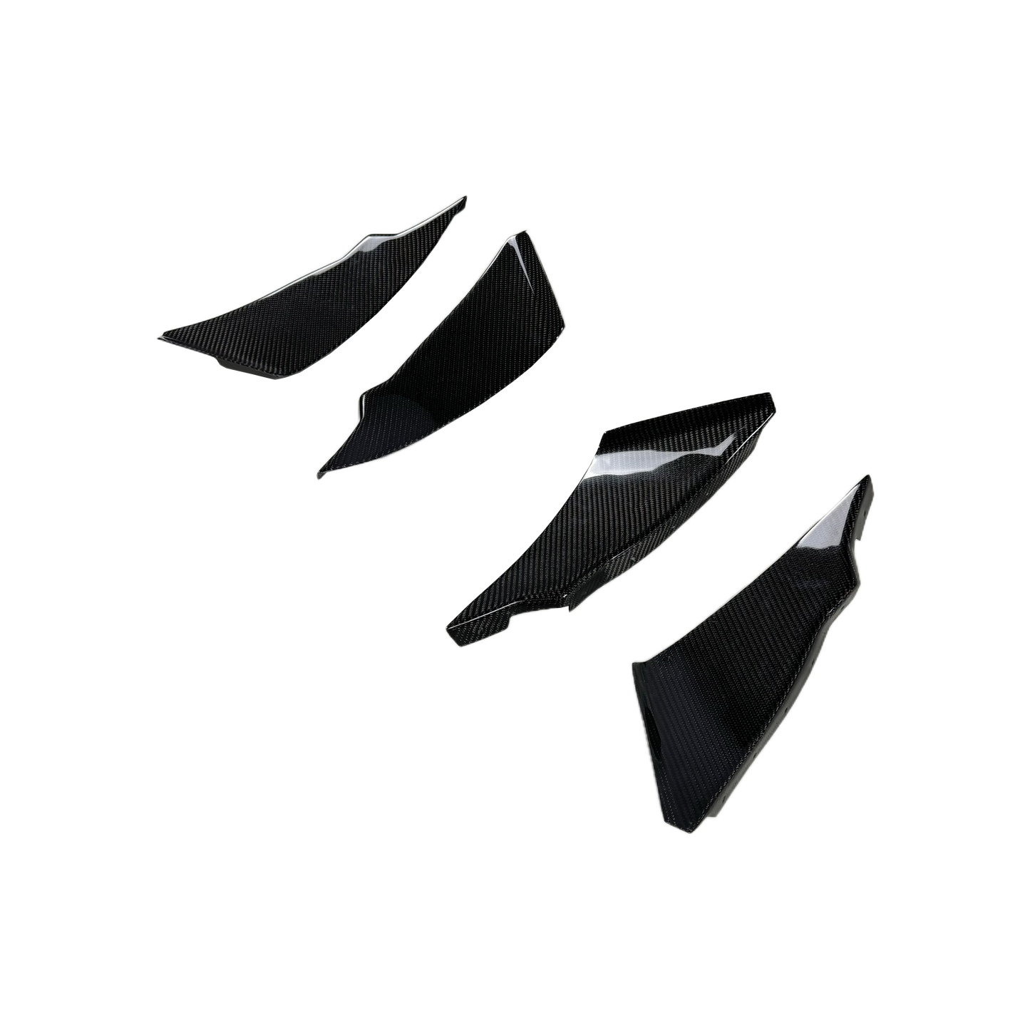 Nissan 350Z Z33 Front Bumper Canard Splitters Addon 4pcs 2003-05