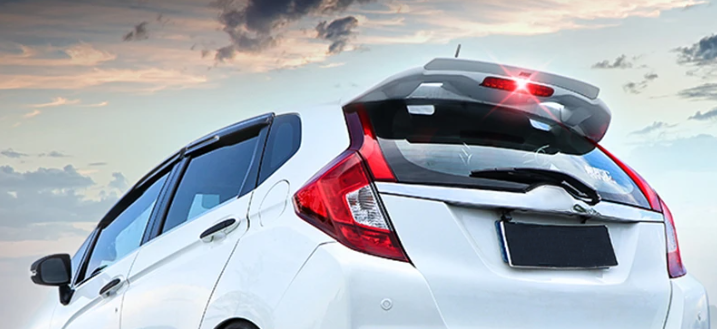 Kazento For Fit GK5 14-20 Carbon For Honda Rear Roof Addon Spoiler Lip Wing (For RS Spoiler) - Kazento Carbon Parts