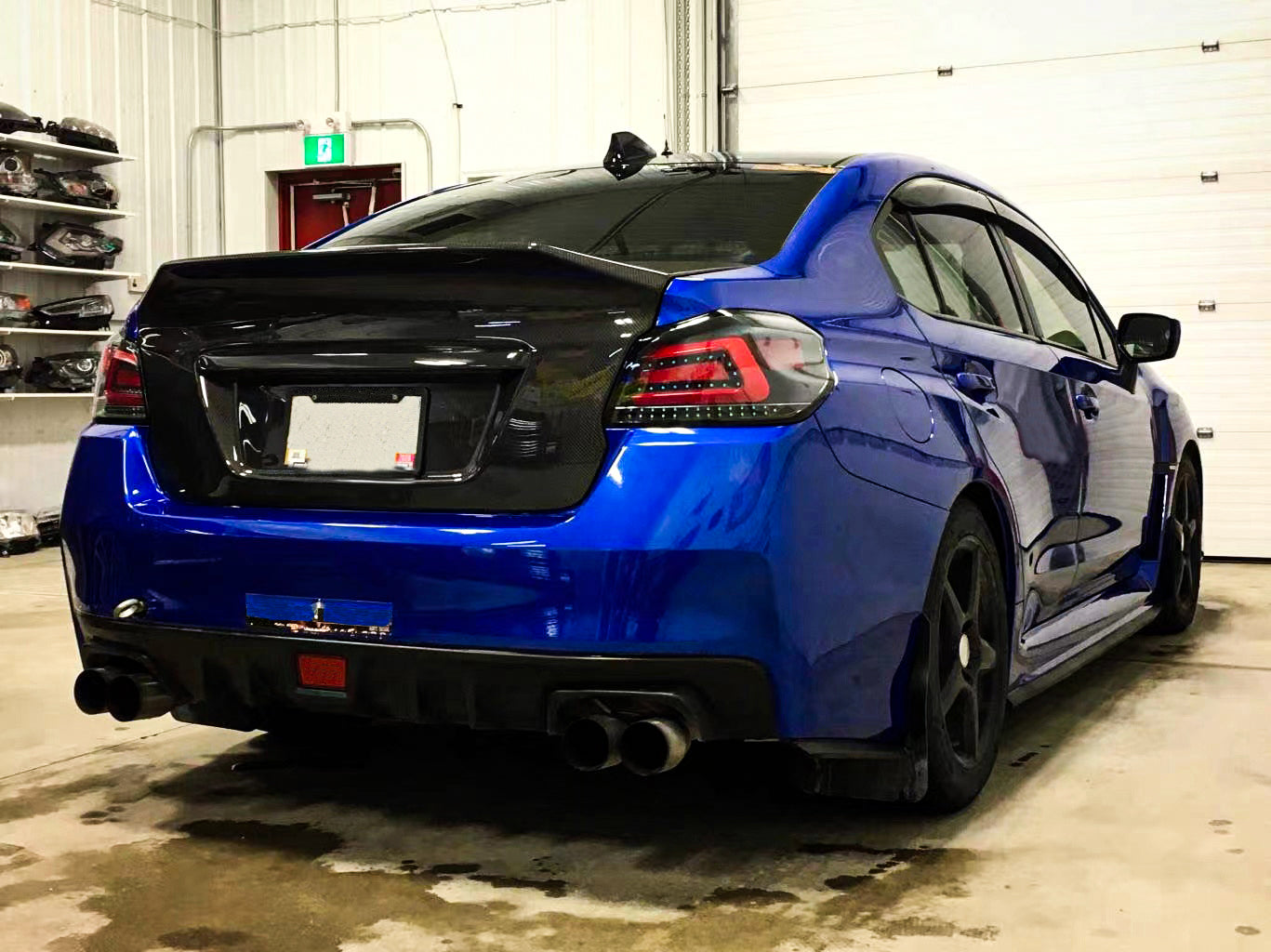 Kazento For Subaru WRX STI VA Sedan 2015-21 HT Style Ducktail Carbon Rear Trunk Boot Lid - Kazento Carbon Parts