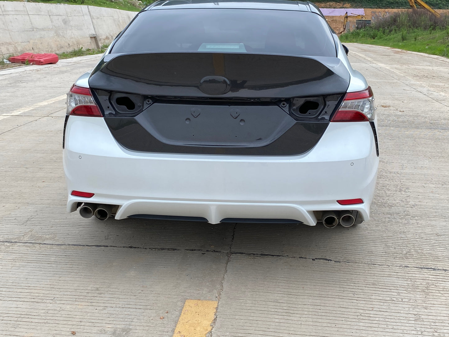 Kazento For Toyota Camry XV70 2017-24 8th Gen Carbon Fiber Rear Ducktail Trunk Boot Lid - Kazento Carbon Parts