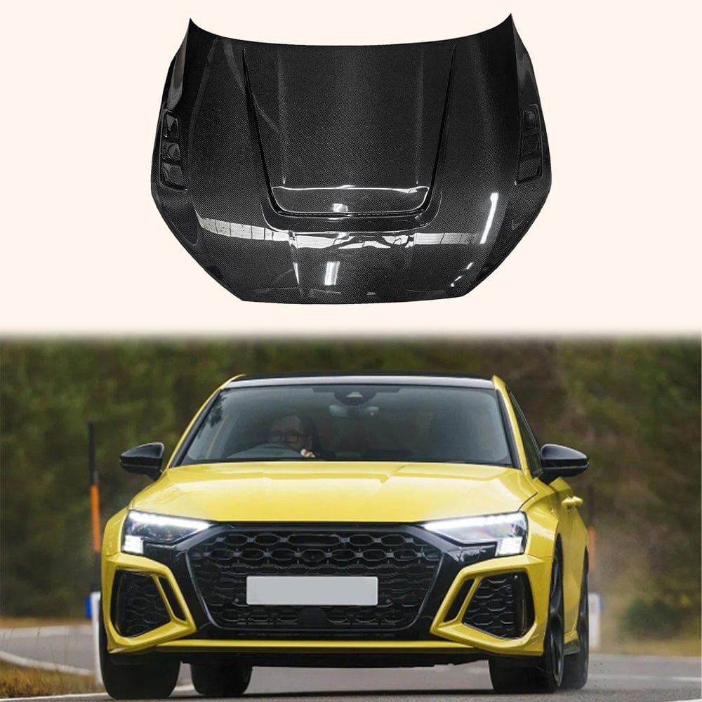 Audi A3 S3 RS3 8Y Front Vented Bonnet Hood 2019-2025 – Kazento