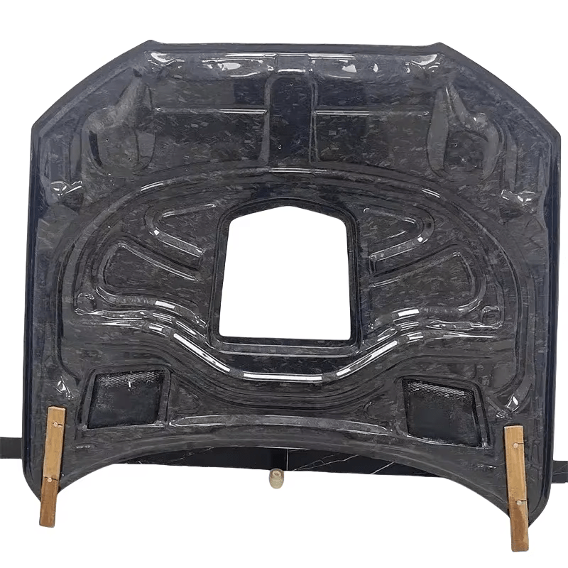 AUDI A6 S6 RS6 C7 C7.5 IMP Style Glass Vented Hood Bonnet 2013-2018 Kazento Carbon Parts Carbon Fiber S6-HOOD-XSJ-CF