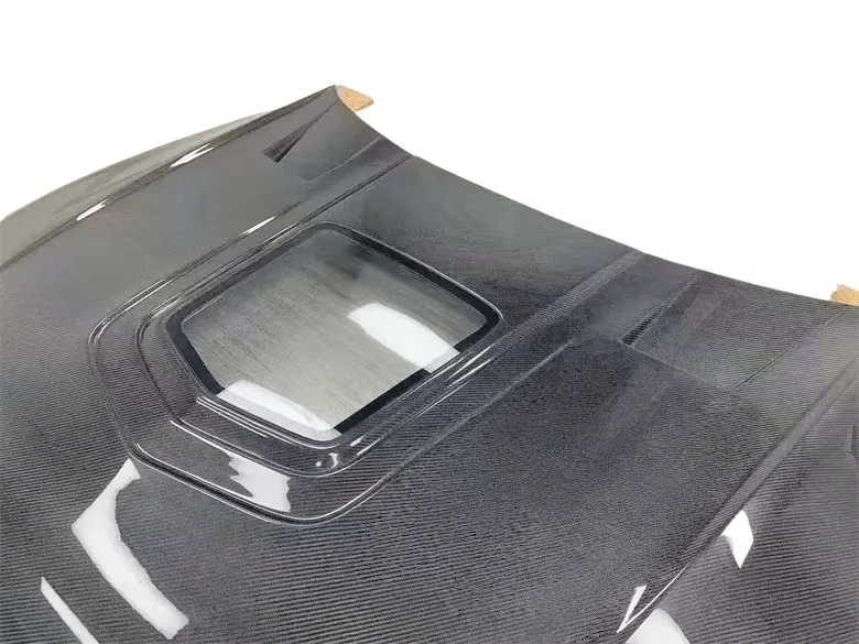 AUDI A6 S6 RS6 C7 C7.5 IMP Style Glass Vented Hood Bonnet 2013-2018 Kazento Carbon Parts Carbon Fiber S6-HOOD-XSJ-CF