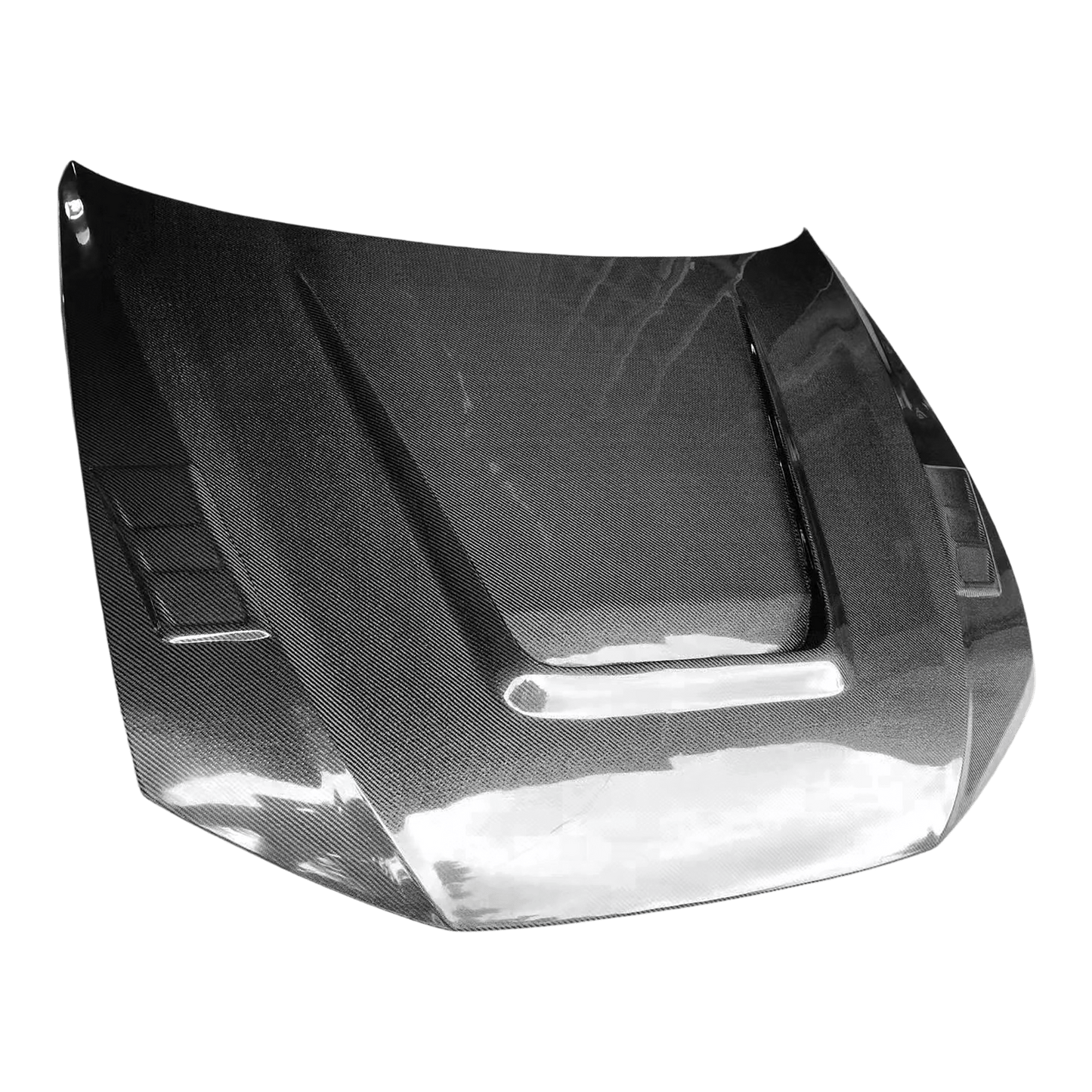 AUDI A6 S6 RS6 C8 Front Vented Bonnet Hood 2019-2025 Kazento Carbon Parts Carbon Fiber RS6-HOOD-LN-CF