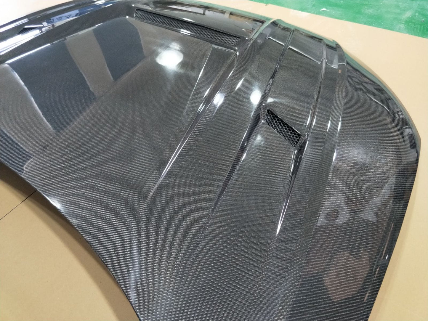 Audi B9 A5 & S5 & RS5 LN Style Front Vented Bonnet Hood 2017-2023 Kazento Carbon Parts Carbon Fiber