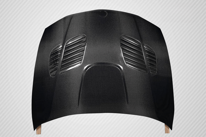 BMW 1 Series M Coupe E82 E88 GTR Front Vented Bonnet Hood 2008-2013 Kazento Carbon Parts Carbon Fiber E82-HOOD-GTR-CF