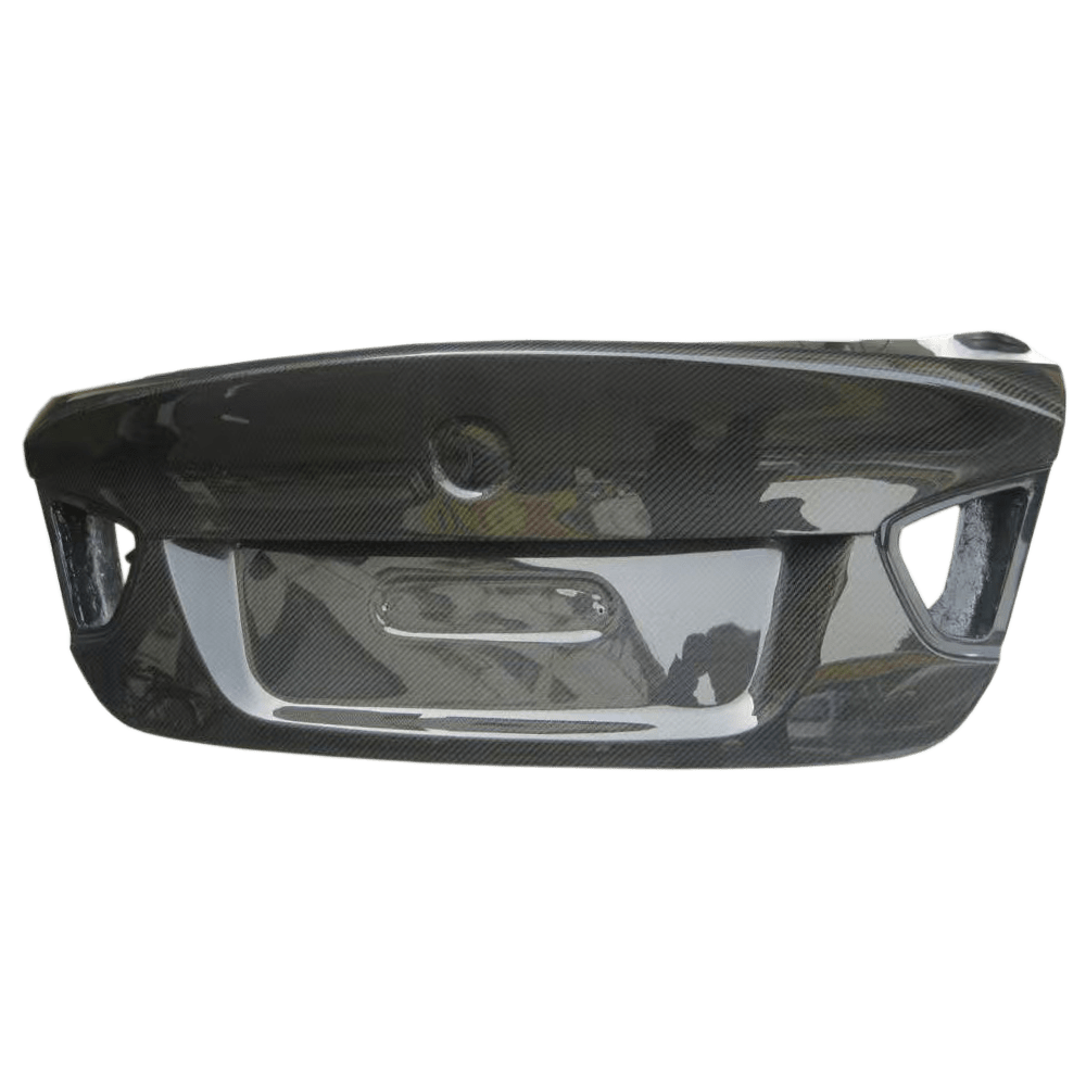 BMW E90 3 Series Sedan 05-08 Only Ducktail Style Carbon Rear Trunk Kazento Carbon Parts Carbon Fiber E90-TRUNK-58WLDC-CF