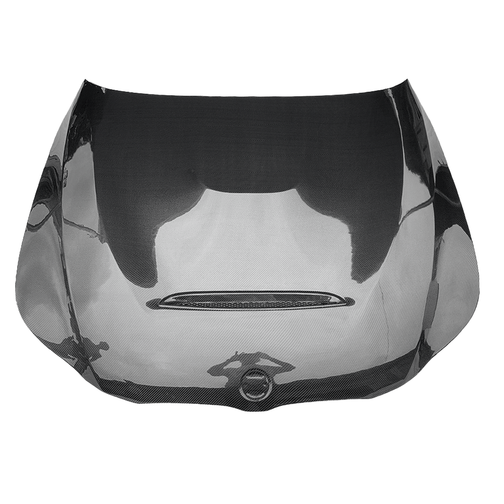 BMW E90 E91 06-08 3 Series 4 Door GTS Style Carbon Fiber Hood Bonnet Kazento Carbon Parts Bonnets/Hoods Carbon Fiber E90-HOOD-GTS-CF