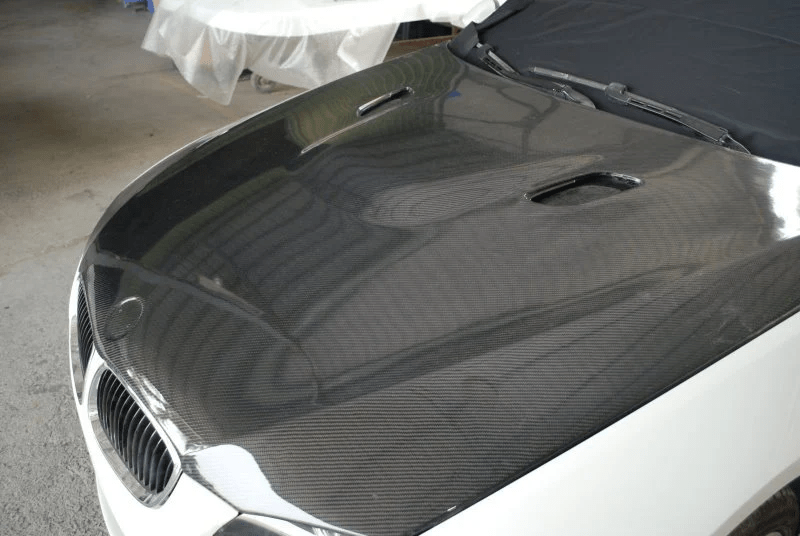 BMW E92 M3 2 Door Coupe 11-13 Carbon Fiber Front Bumper Hood Bonnet Kazento Carbon Parts Bonnets/Hoods Carbon Fiber E92M3-HOOD-KZ-CF