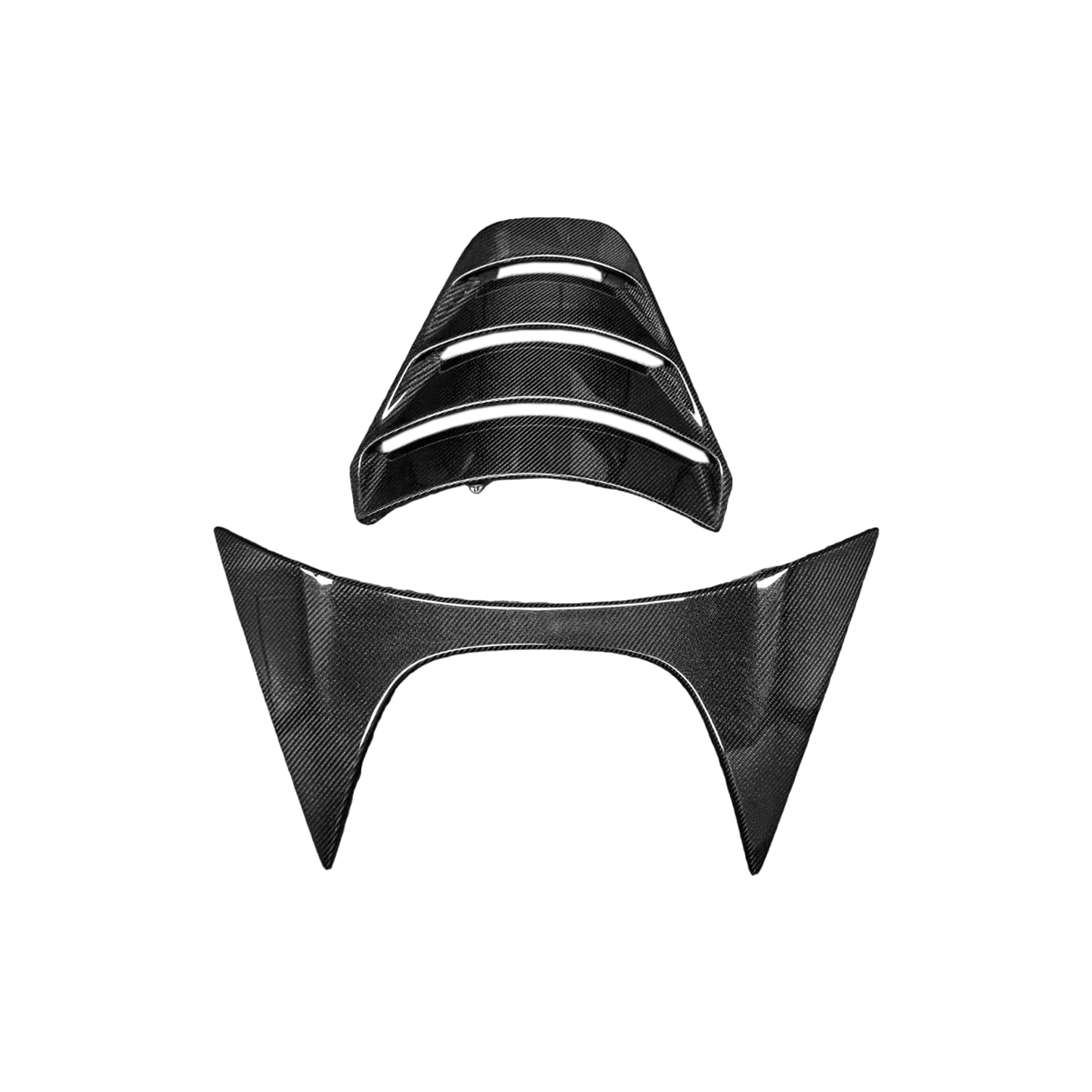 Carbon OE Style Engine Cover Replacement Maclaren 720S Spider 2017-23 Kazento Carbon Parts Carbon Fiber 720S-TRUNK-TRIM-OE-CF
