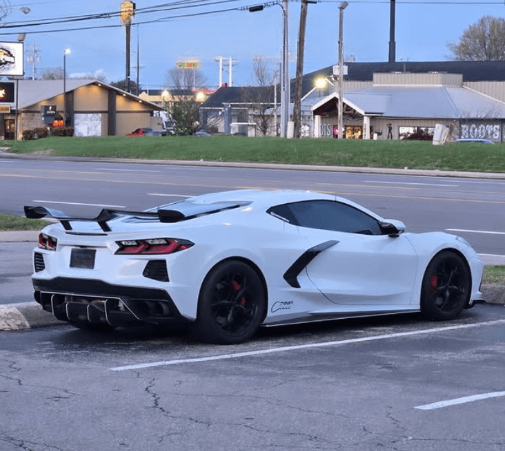 Corvette C8 Z06 Rear Trunk GT Spoiler Wing 2020-2025 Kazento Carbon Parts 车身侧板