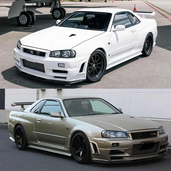 Nissan Skyline R34 GTR V-Spec II Style Front Vented Hood Bonnet