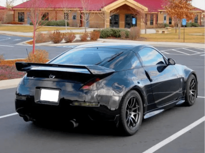 Fairlady Z 350Z Z33 NIS 2 Style Rear Trunk Spoiler Wing Kazento Carbon Parts 车身侧板