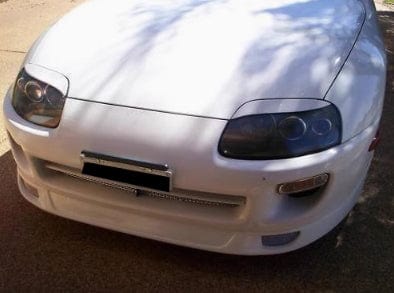 For 93-98 Supra MK4 JZA80 KZ Style Carbon Fiber Eyebrow Body Kit Pair 2pcs