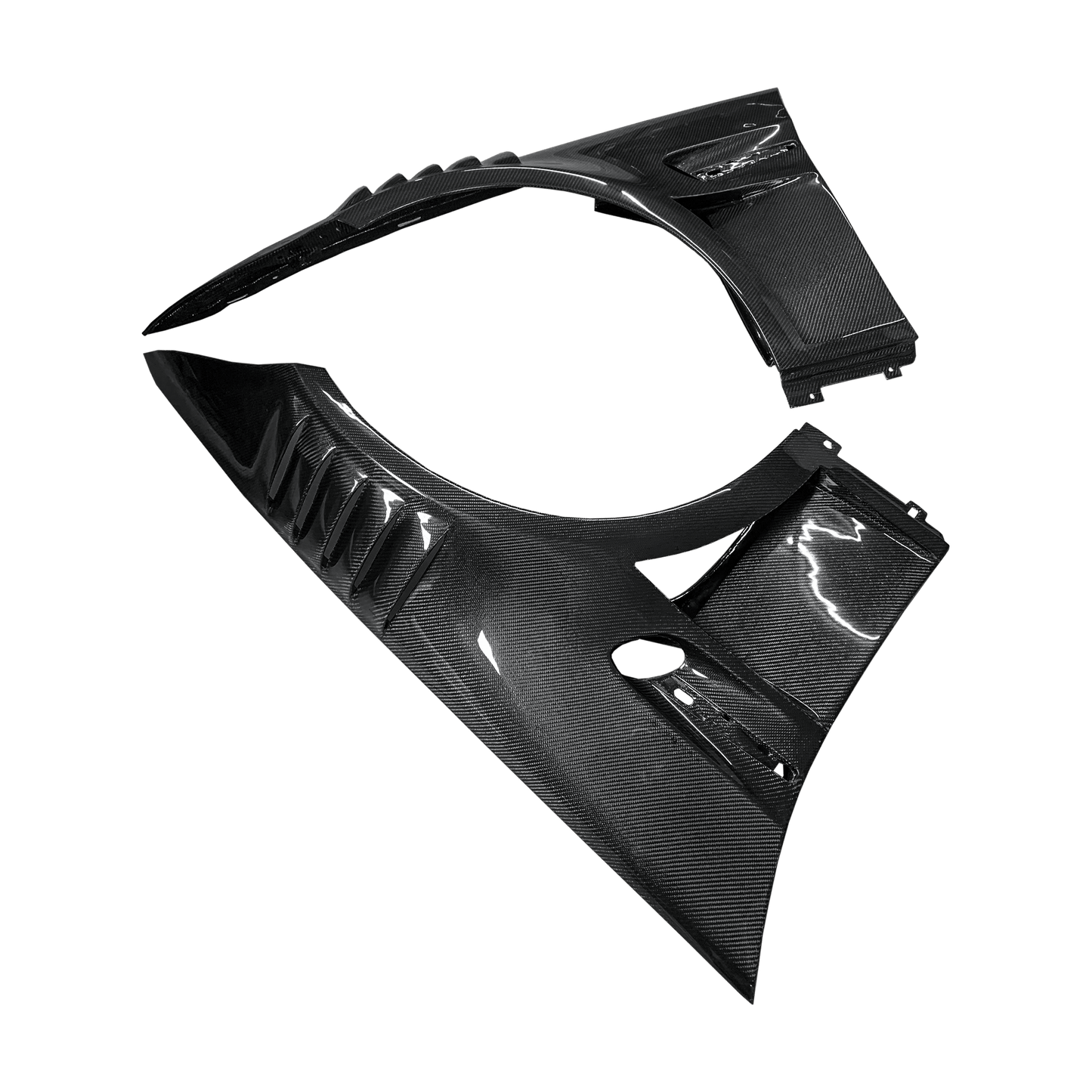 For BMW 3 Series E92 Real M3 Coupe 2 Door 2006-13 GT Style Carbon Front Fender Kazento Carbon Parts Carbon Fiber E92M3-FF-WLGT4-CF