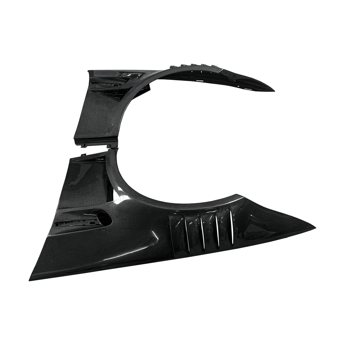 For BMW 3 Series E92 Real M3 Coupe 2 Door 2006-13 GT Style Carbon Front Fender Kazento Carbon Parts Carbon Fiber E92M3-FF-WLGT4-CF