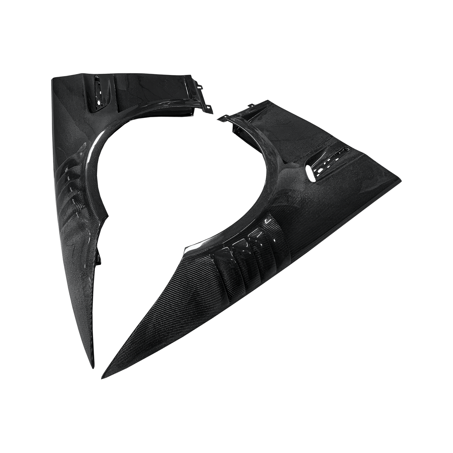 For BMW 3 Series E92 Real M3 Coupe 2 Door 2006-13 GT Style Carbon Front Fender Kazento Carbon Parts Carbon Fiber E92M3-FF-WLGT4-CF