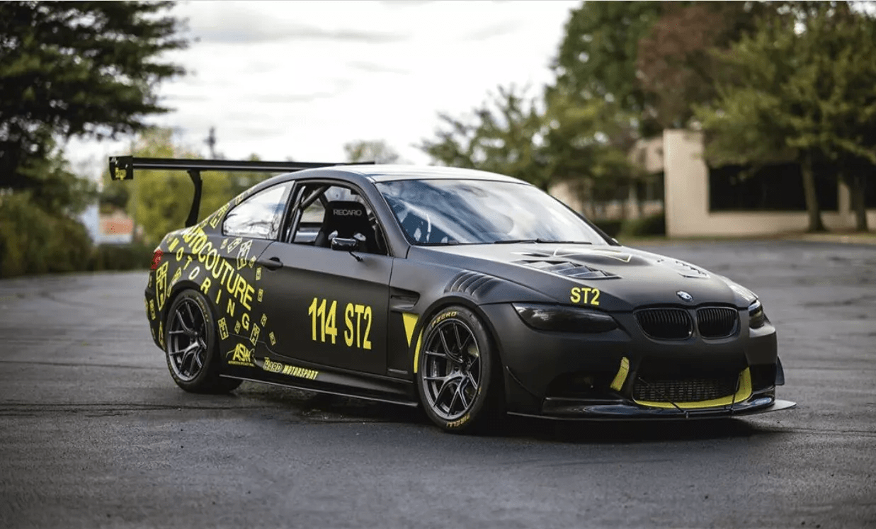 For BMW 3 Series E92 Real M3 Coupe 2006-13 GT Style Fiberglass Front Fender