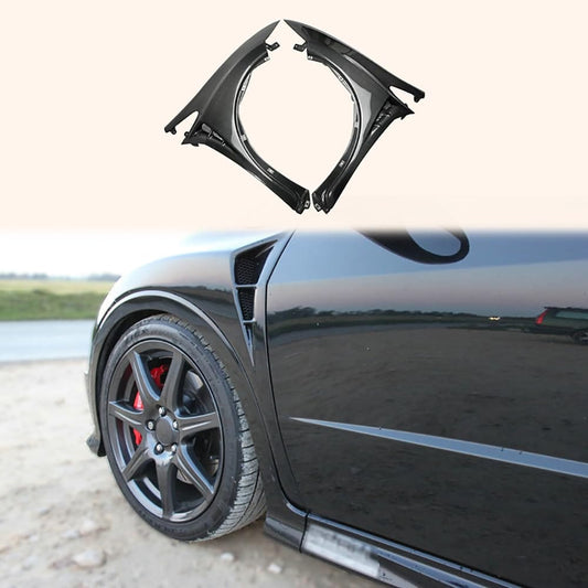 For Civic 2006-2011 Fn Fk Fn2 Type R Mug Style For Honda Vented Front Fenders Carbon Fiber Kazento Carbon Parts 车身侧板 FN2-FF-MUG-CF