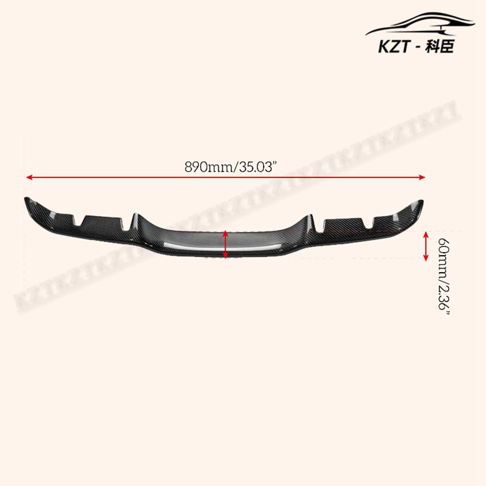 For Civic Fk8 Blz Style Honda Rear Garnish Carbon Fiber