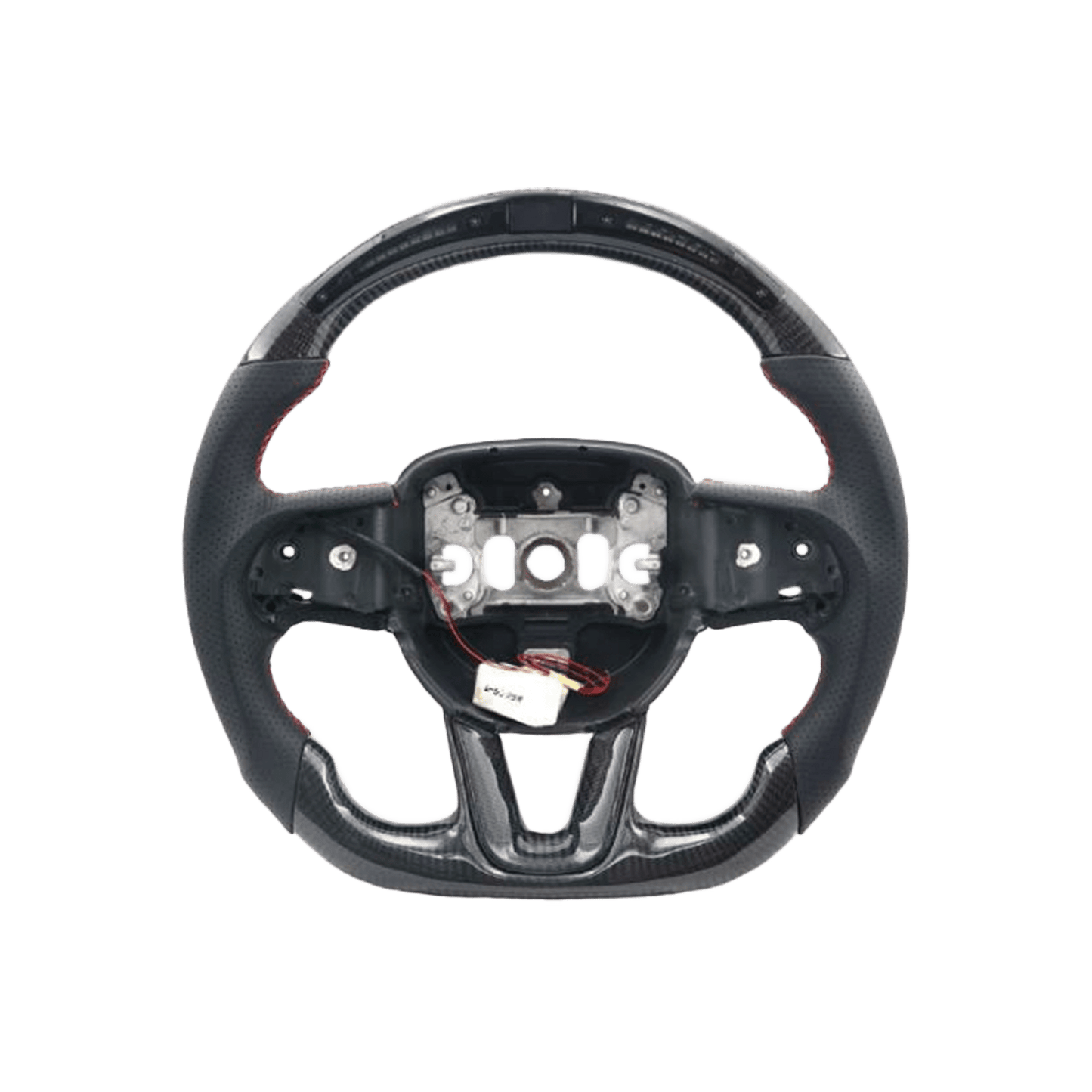 For Dodge Charger Challenger SRT 2015-23 Carbon D Style Steering Wheel With LED
