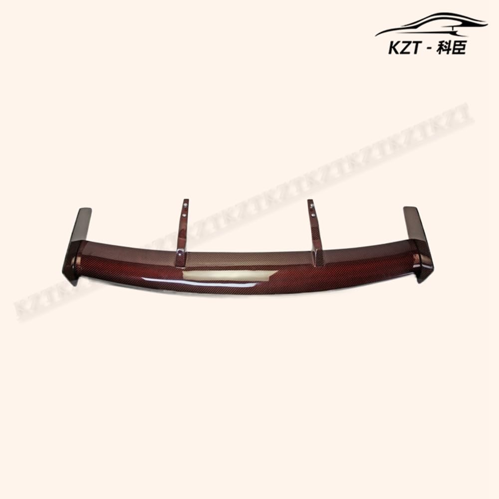 For F56 Mini Cooper S Rk Style Rear Spoiler (S Only) Carbon Fiber (Red Color) Car Body Parts Kits Kazento Carbon Parts 车身侧板 F56-RS-RK-S-RCF2