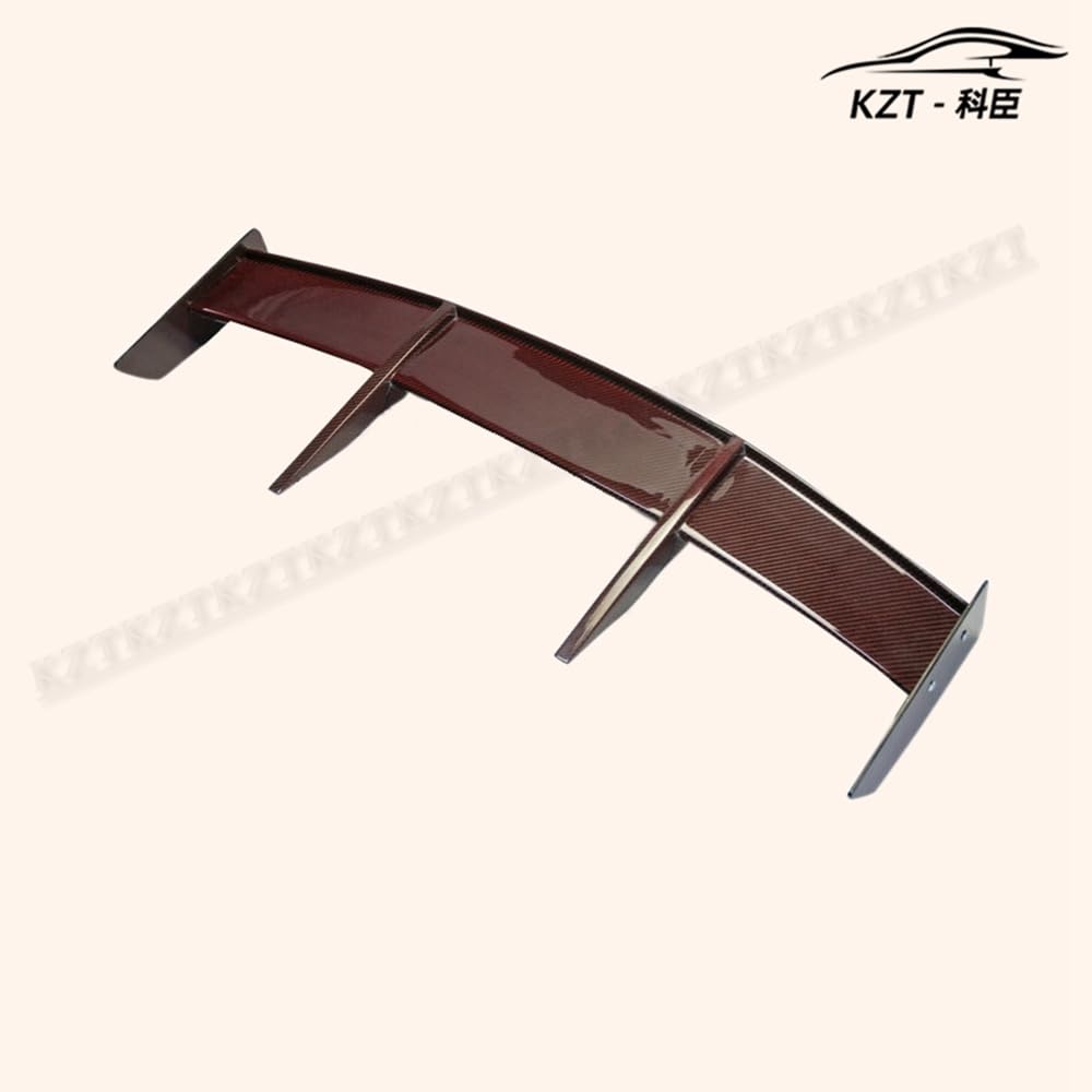 For F56 Mini Cooper S Rk Style Rear Spoiler (S Only) Carbon Fiber (Red Color) Car Body Parts Kits Kazento Carbon Parts 车身侧板 F56-RS-RK-S-RCF2