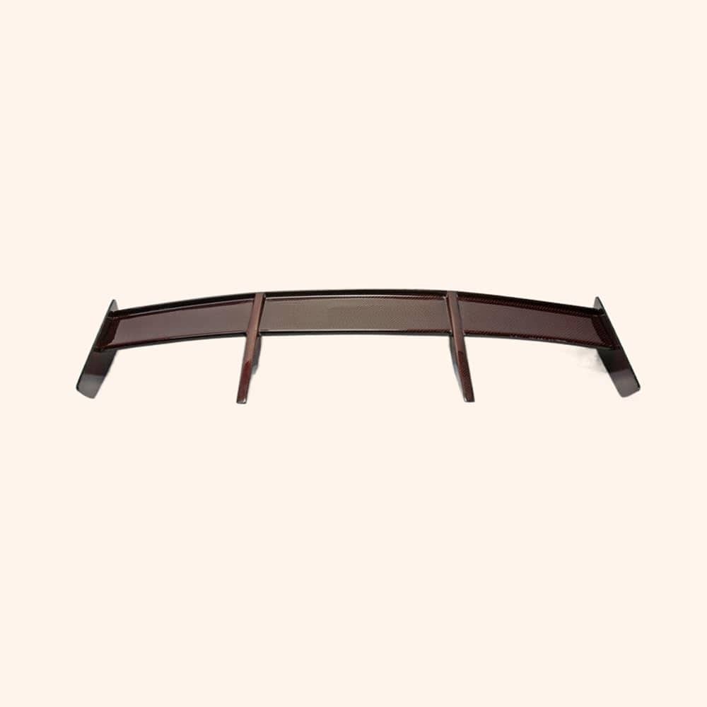 For F56 Mini Cooper S Rk Style Rear Spoiler (S Only) Carbon Fiber (Red Color) Car Body Parts Kits Kazento Carbon Parts 车身侧板 F56-RS-RK-S-RCF2