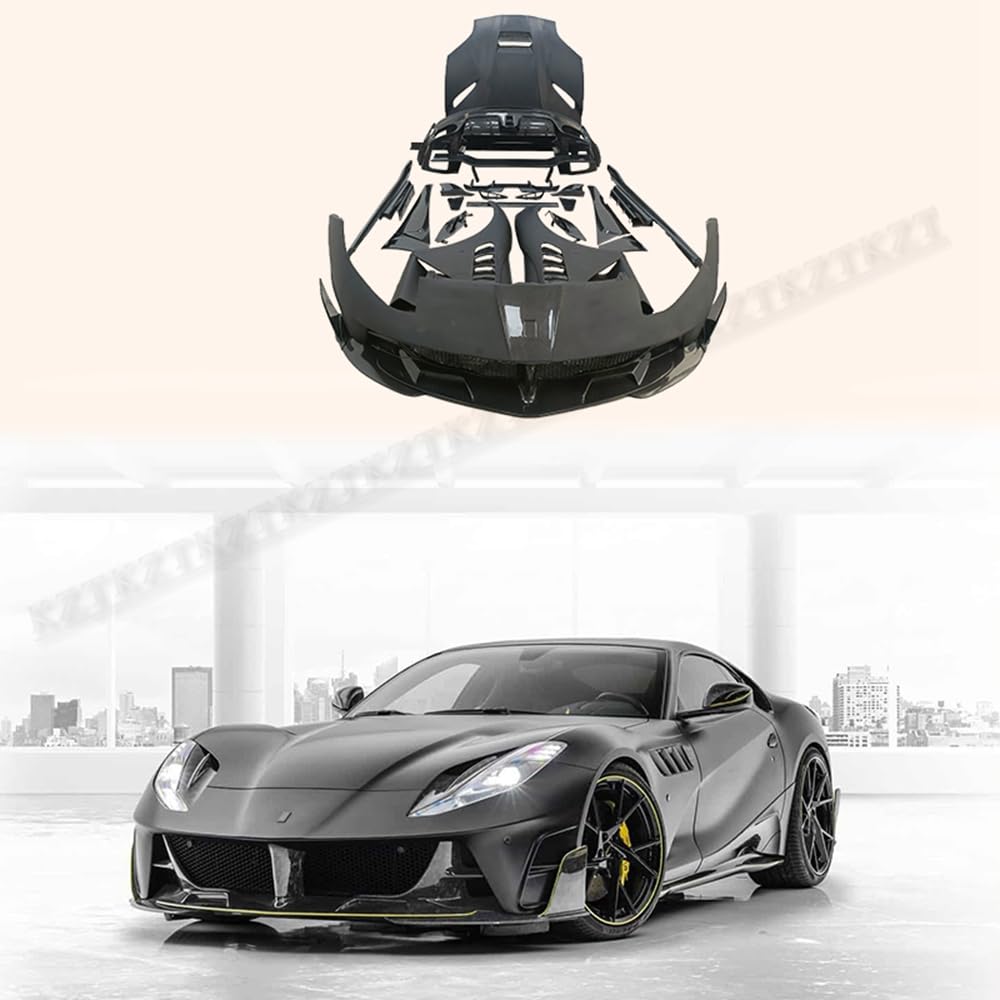 For Ferrari 812 Superfast MSR Style Body Kits 25pcs Carbon FRP FB/RB/HD/SS/FF Kazento Carbon Parts 车身侧板 812-BODY-MSR-PCF