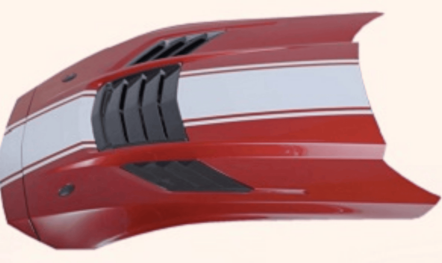 For Ford Mustang S650 GT V Style Front Vented Hood 2024+