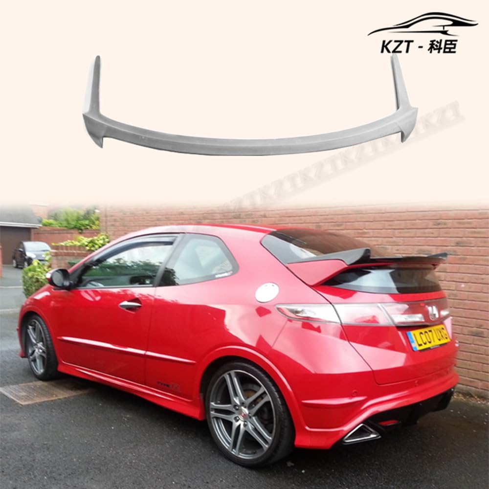 for Honda 07-11 Civic Fn2 Type R Seeker Style Rear Spoiler Fiber Glass Universal Wing for Car Vehicle Body Parts Kits Kazento Carbon Parts 车身侧板 FN2-RS-SEEK-FRP